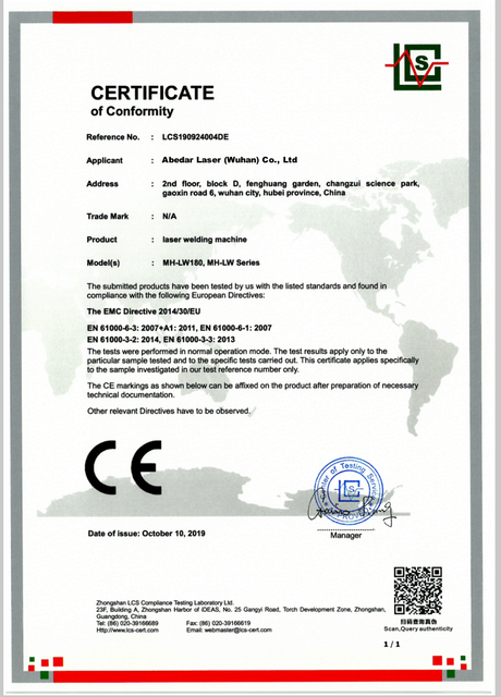 CE Certificate Laser Welding Machine