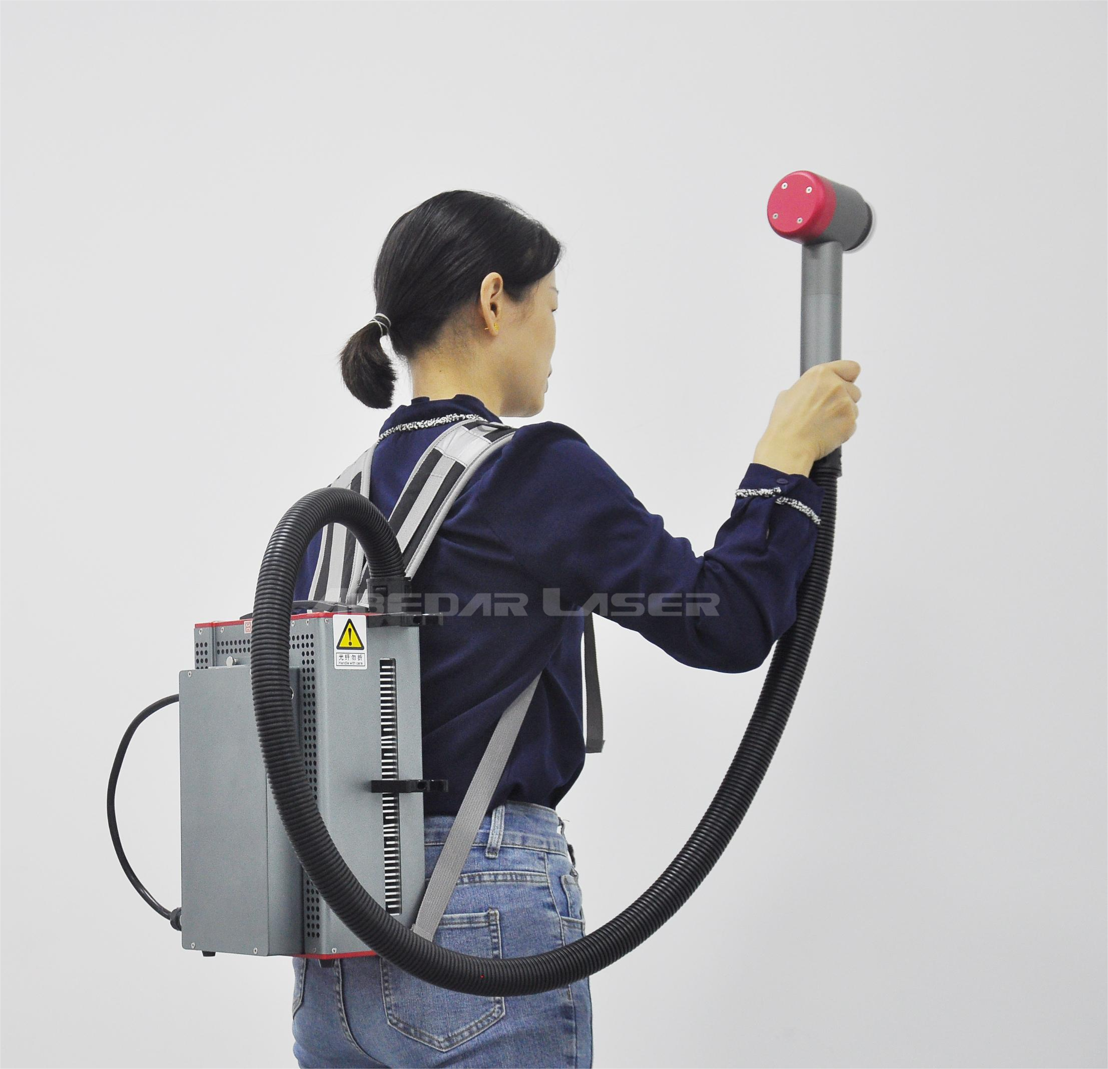 100W Mobile Pulsed Handheld Laser Paint And Rust Removal Tool For Sale