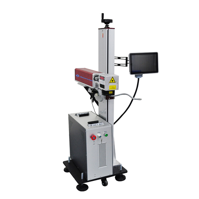 Flying Online 20W 30W 50W Fiber Laser Marking Machine Cable Coding Extrusion Line