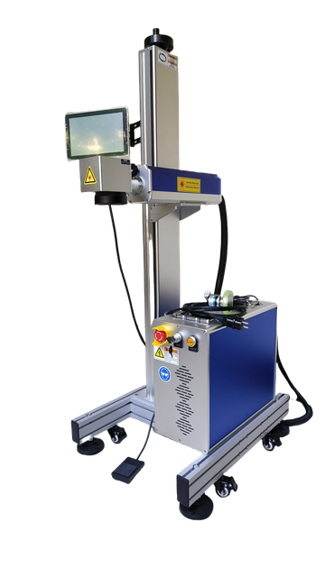 Flying Galvo CO2 Laser Marking Machine Plastic Bottle