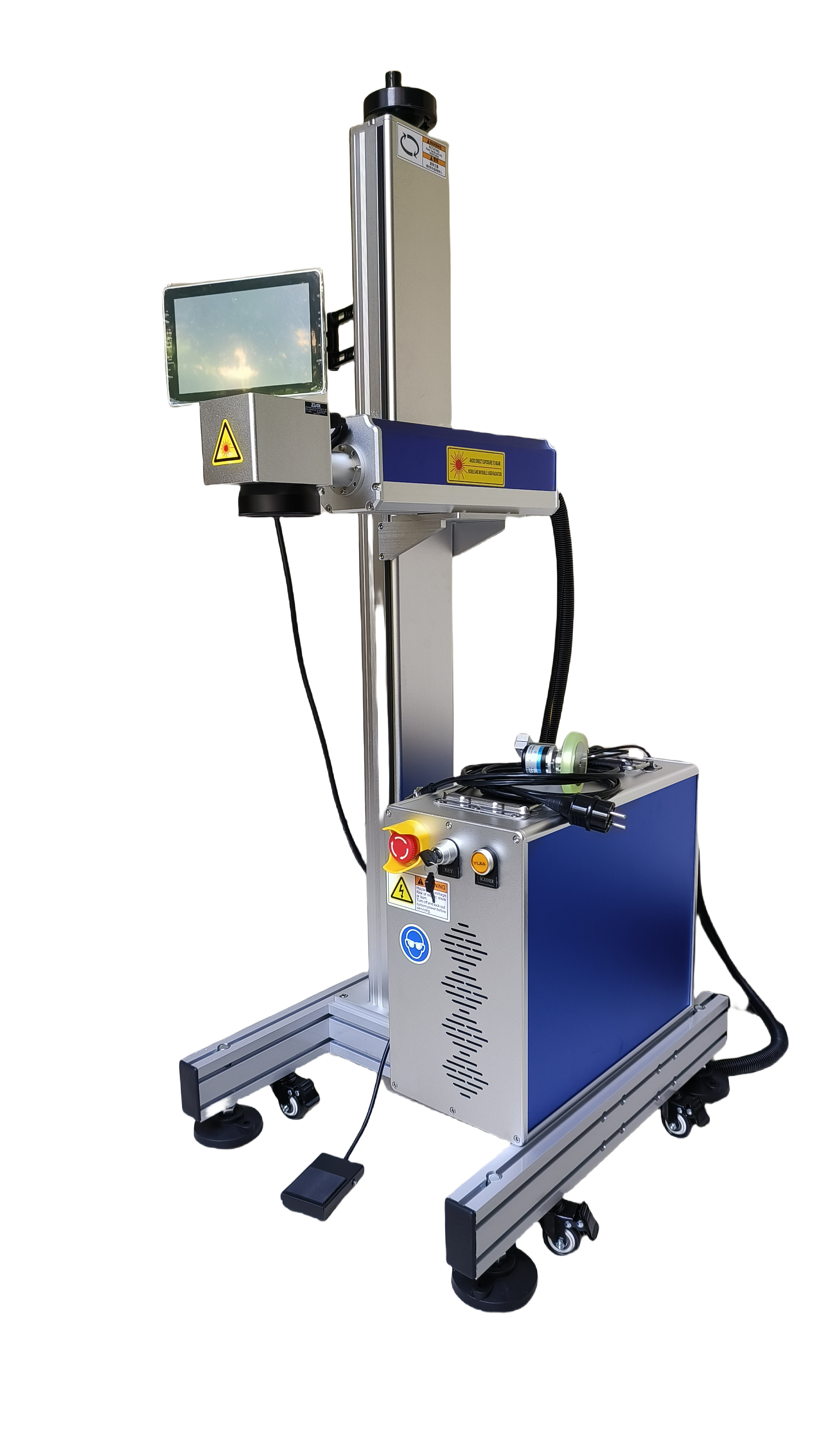 Flying Galvo CO2 Laser Marking Machine Plastic Bottle